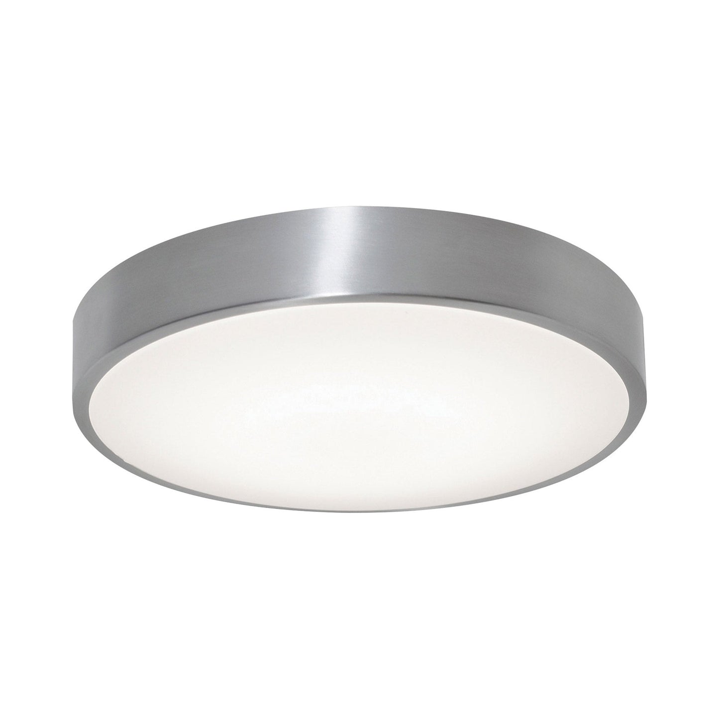 Octavia LED Flush Mount Ceiling Light in Brushed Aluminum (12-Inch).