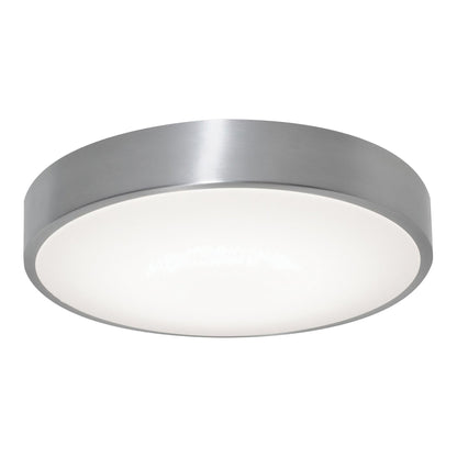 Octavia LED Flush Mount Ceiling Light in Brushed Aluminum (19-Inch).