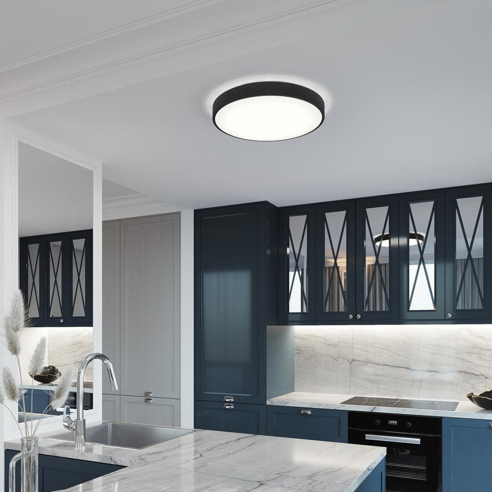 Octavia LED Flush Mount Ceiling Light in kitchen.