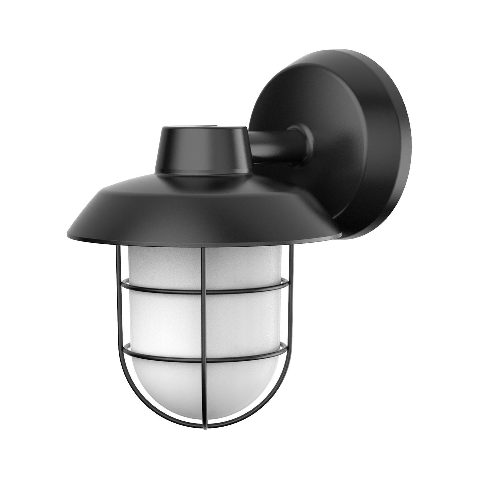 Odell Outdoor LED Wall Light in Black.