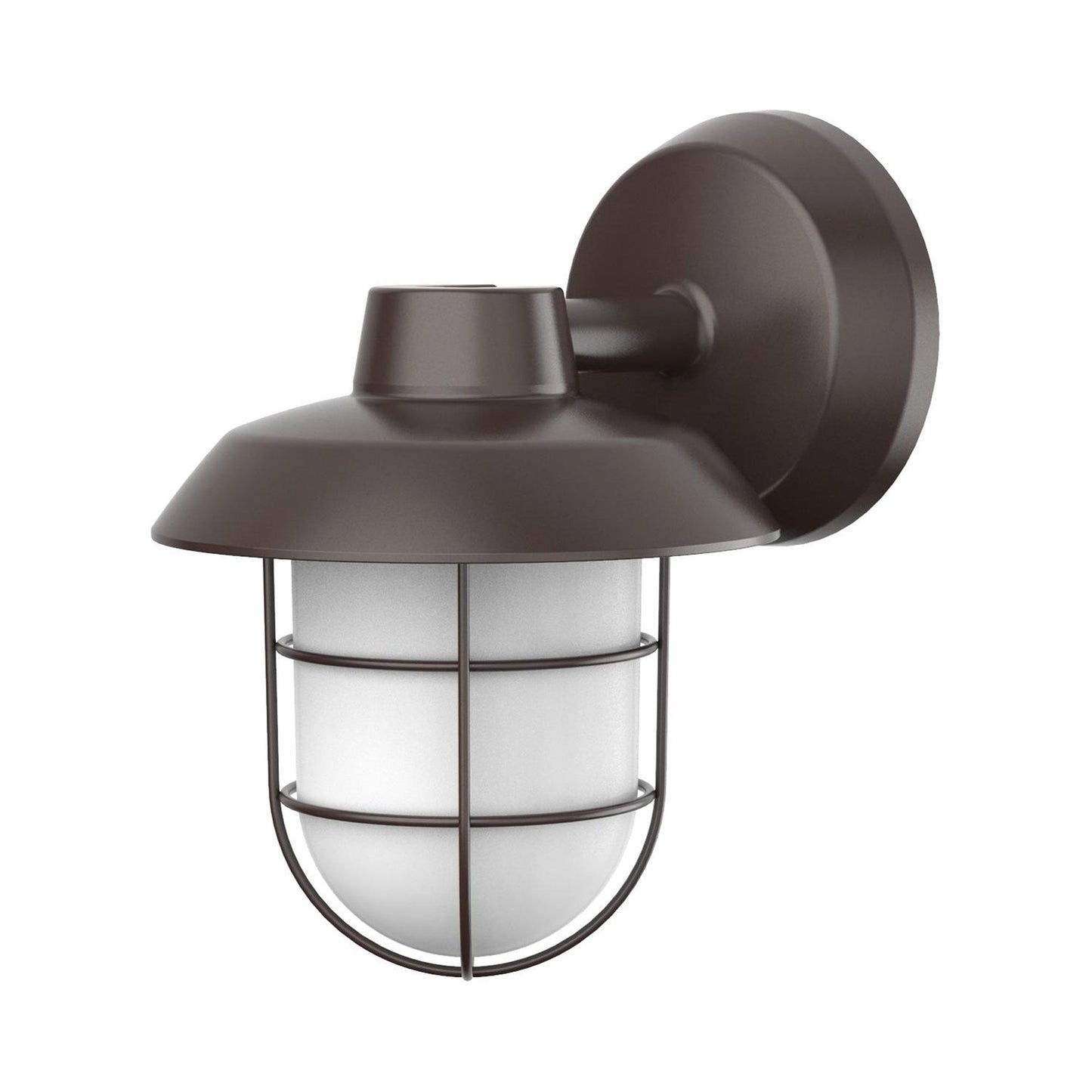 Odell Outdoor LED Wall Light in Bronze.