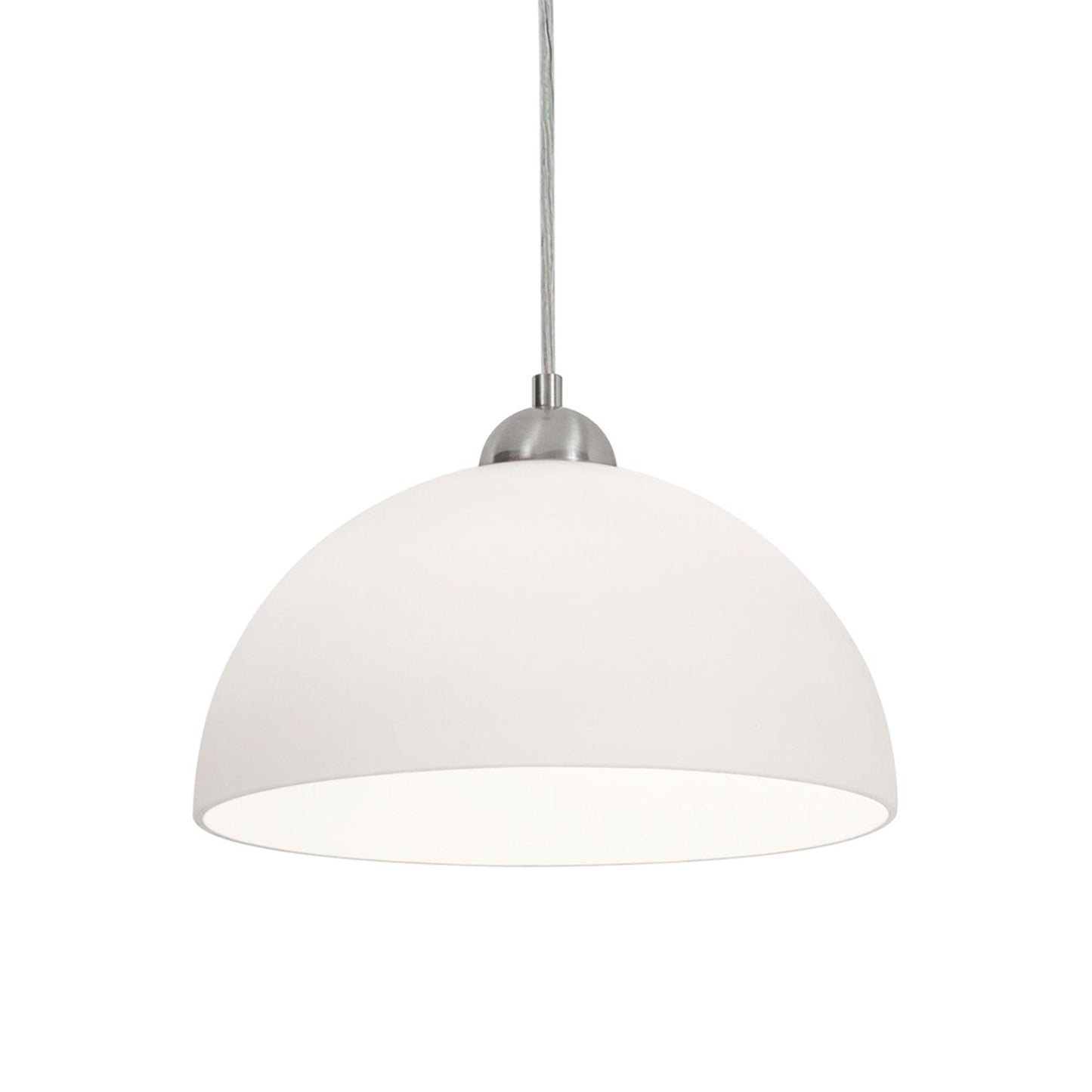 Otis Pendant Light in Satin Nickel.