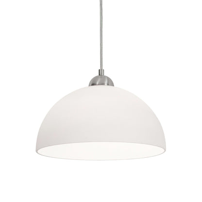 Otis Pendant Light in Satin Nickel.