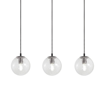 Palla Linear Pendant Light in Black.