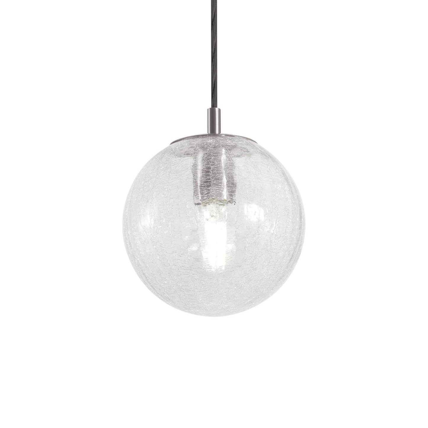 Palla Pendant Light in Satin Nickel (7-Inch).