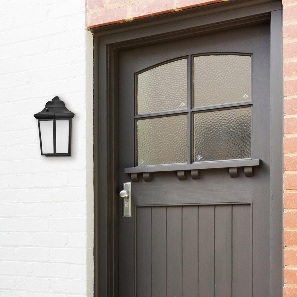Patriot Outdoor LED Wall Light in Outside Area.