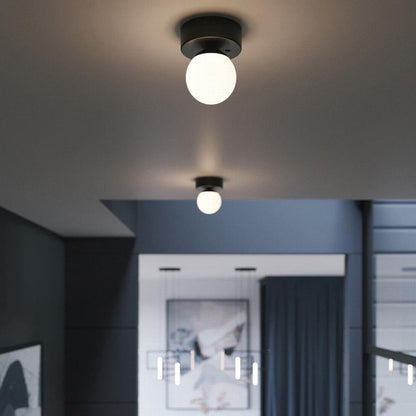 Pearl LED Flush Mount Ceiling Light in living room.