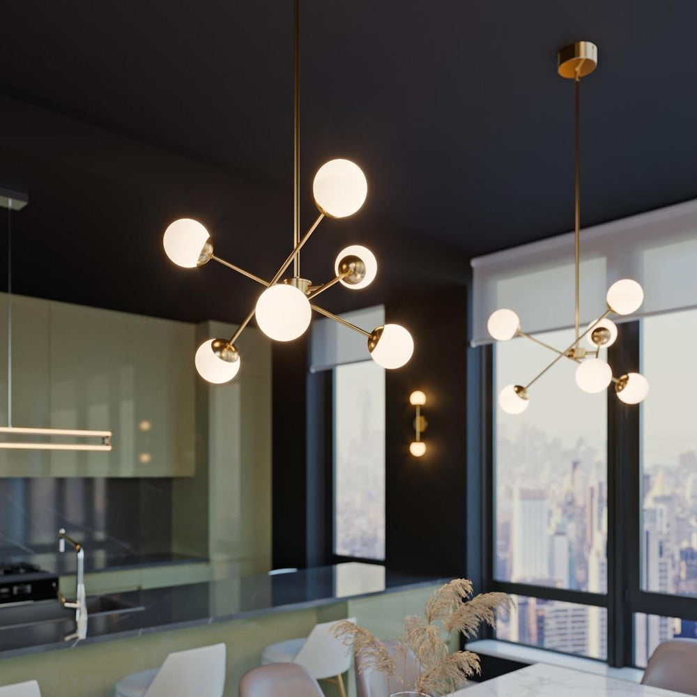 Pearl LED Pendant Light in dining room.