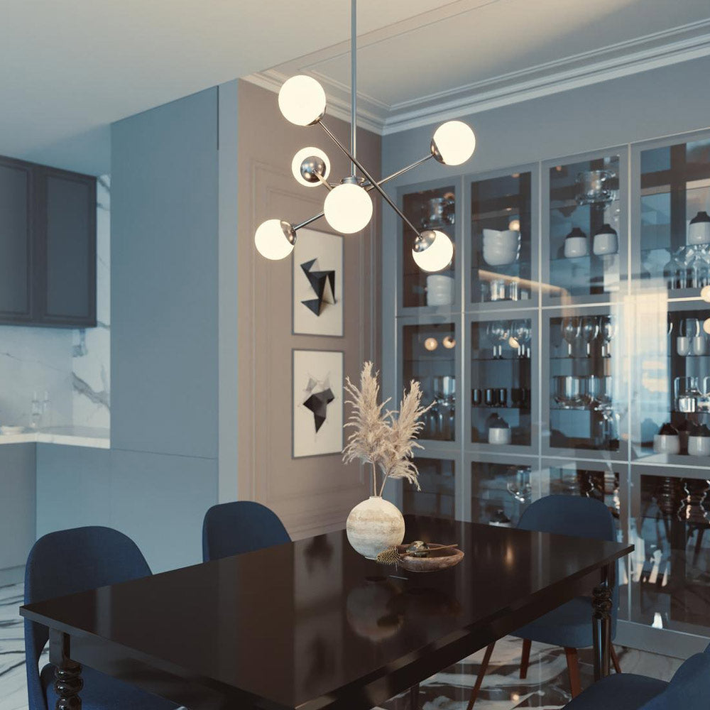Pearl LED Pendant Light in dining room.