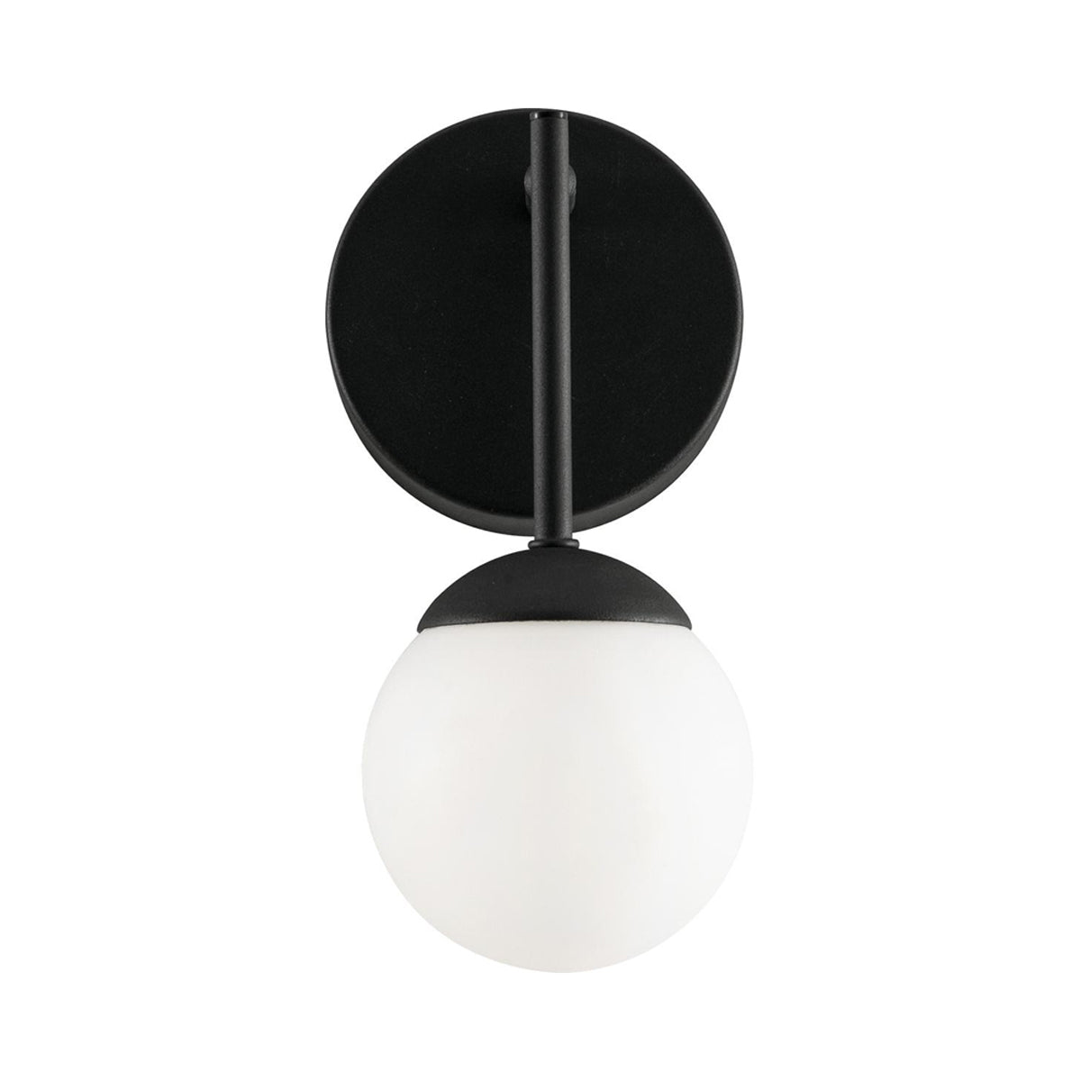 Pearl LED Single Wall Light in Black.
