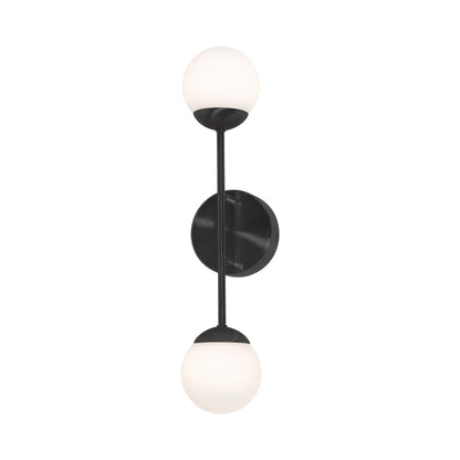 Pearl LED Wall Light in Black.