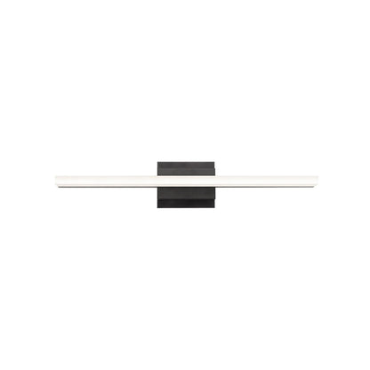 Ramona LED Bath Vanity Light in Black (24-Inch).