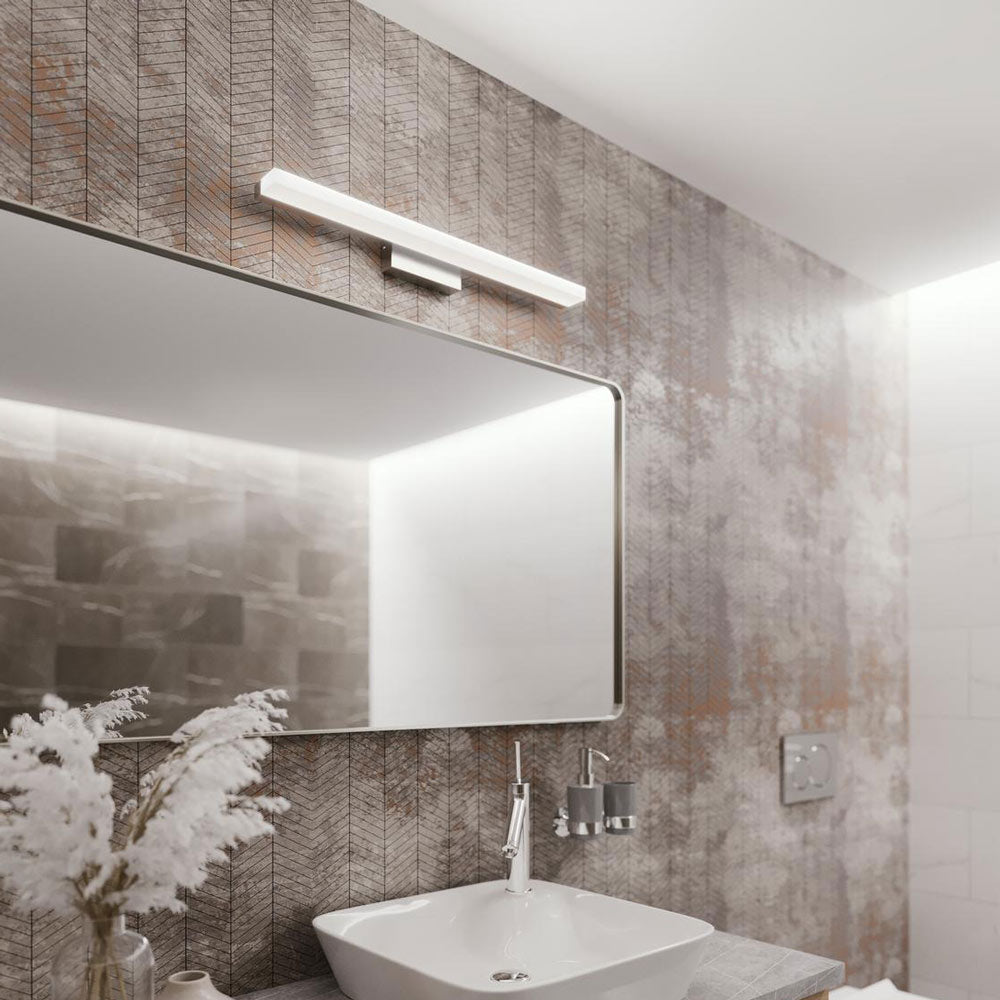 Ramona LED Bath Vanity Light in bathroom.