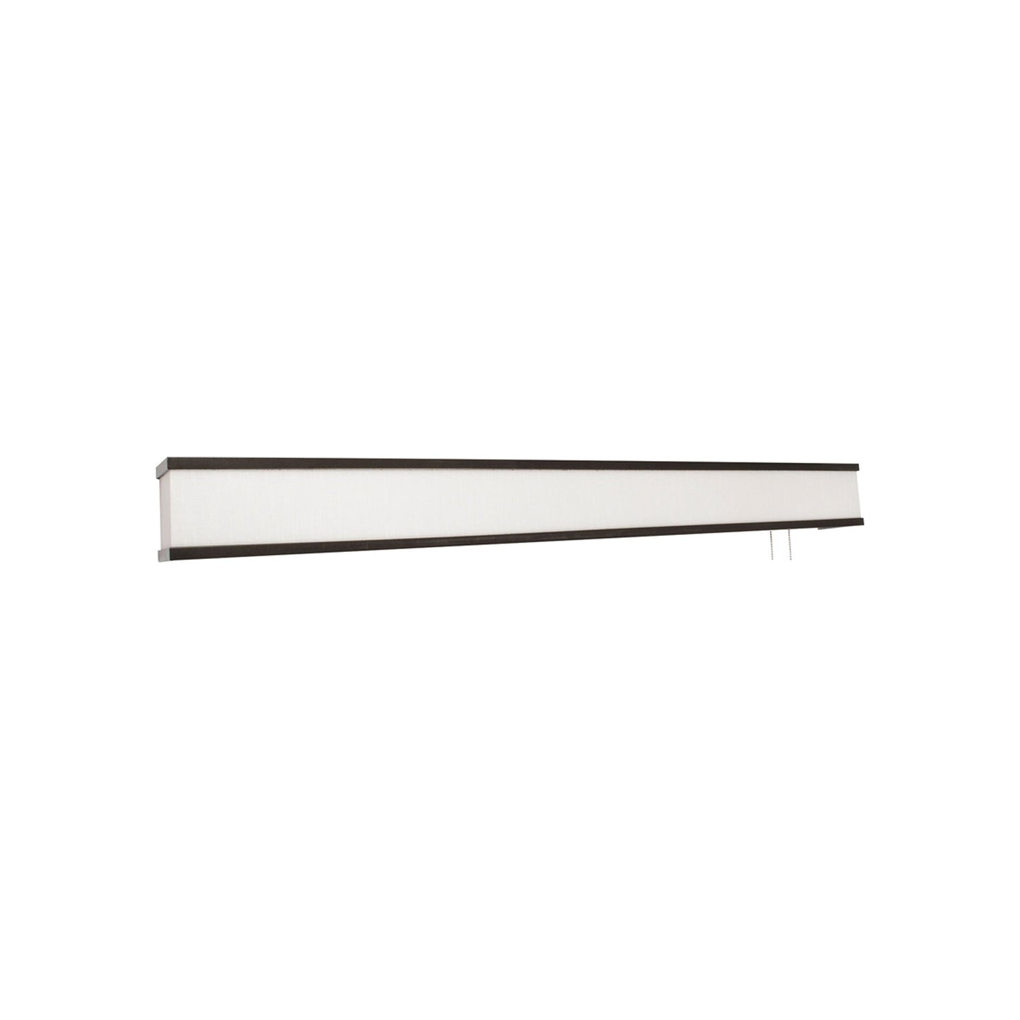 Randolph LED Overbed Wall Light in Linen White/Oil-Rubbed Bronze (38-Inch).