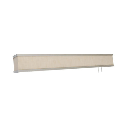 Randolph LED Overbed Wall Light in Jute/Satin Nickel (50-Inch).