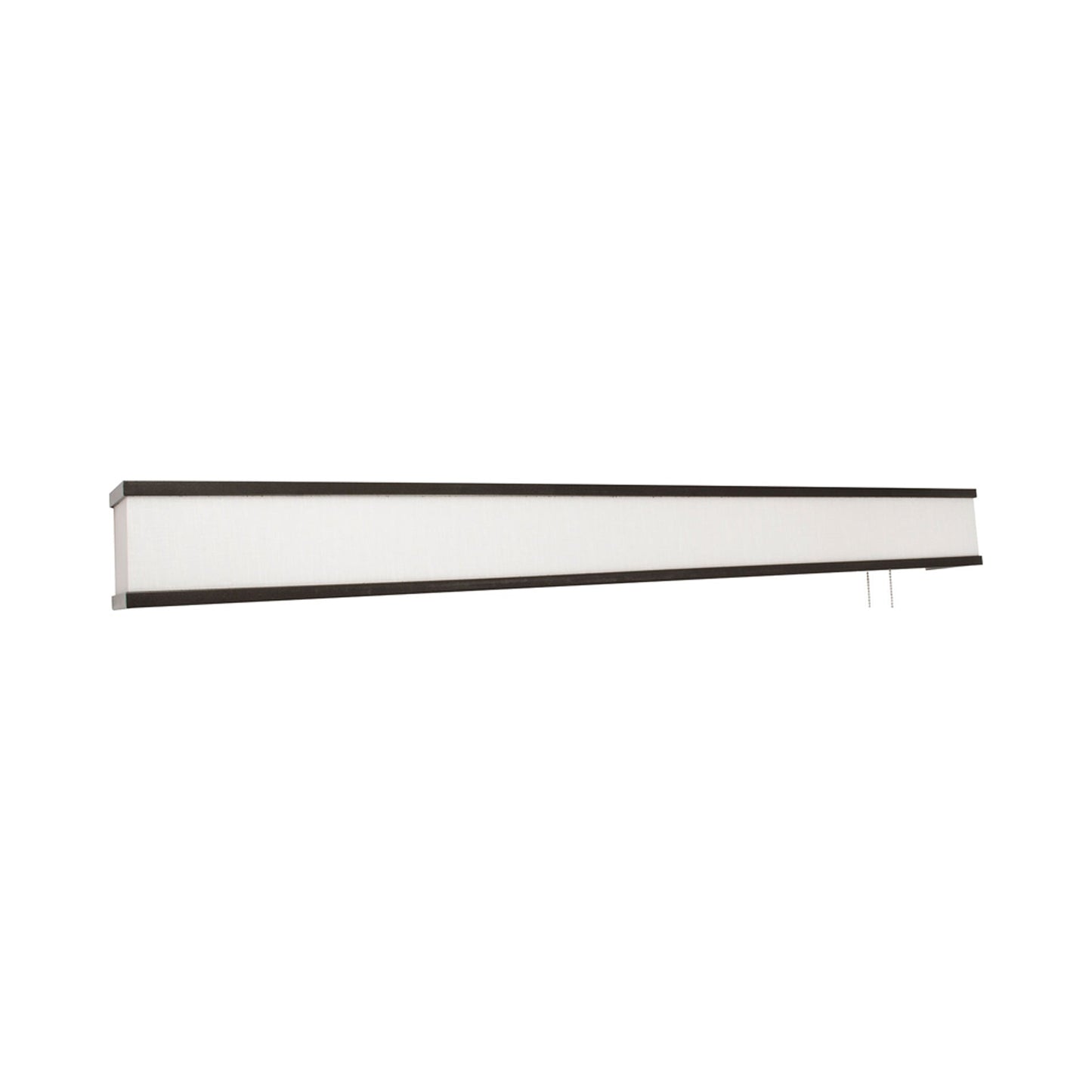 Randolph LED Overbed Wall Light in Linen White/Oil-Rubbed Bronze (50-Inch).