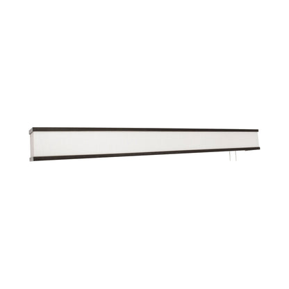 Randolph LED Overbed Wall Light in Linen White/Oil-Rubbed Bronze (50-Inch).