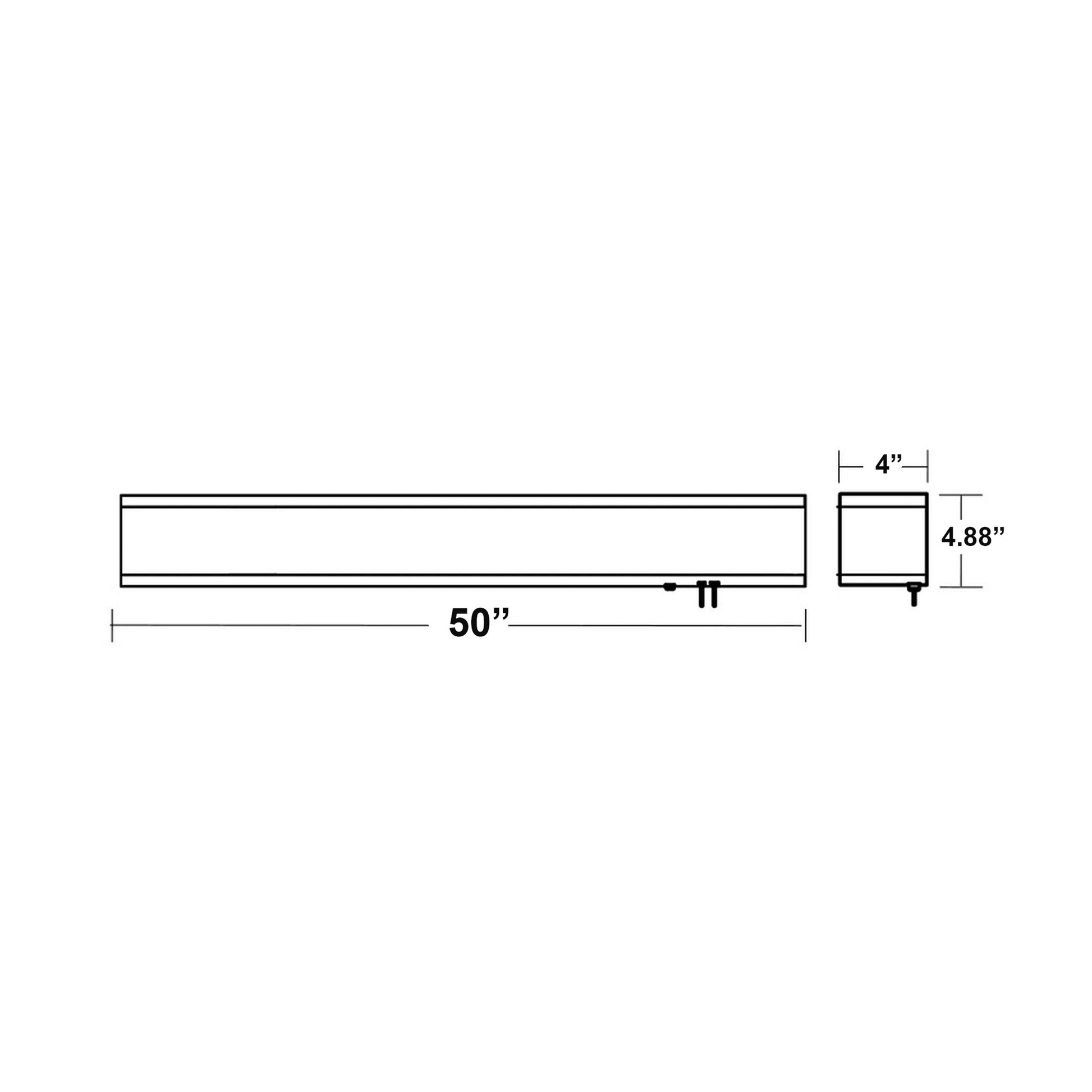Randolph LED Overbed Wall Light - line-drawing.