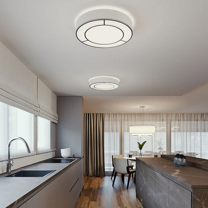 Reeves LED Flush Mount Ceiling Light in kitchen.