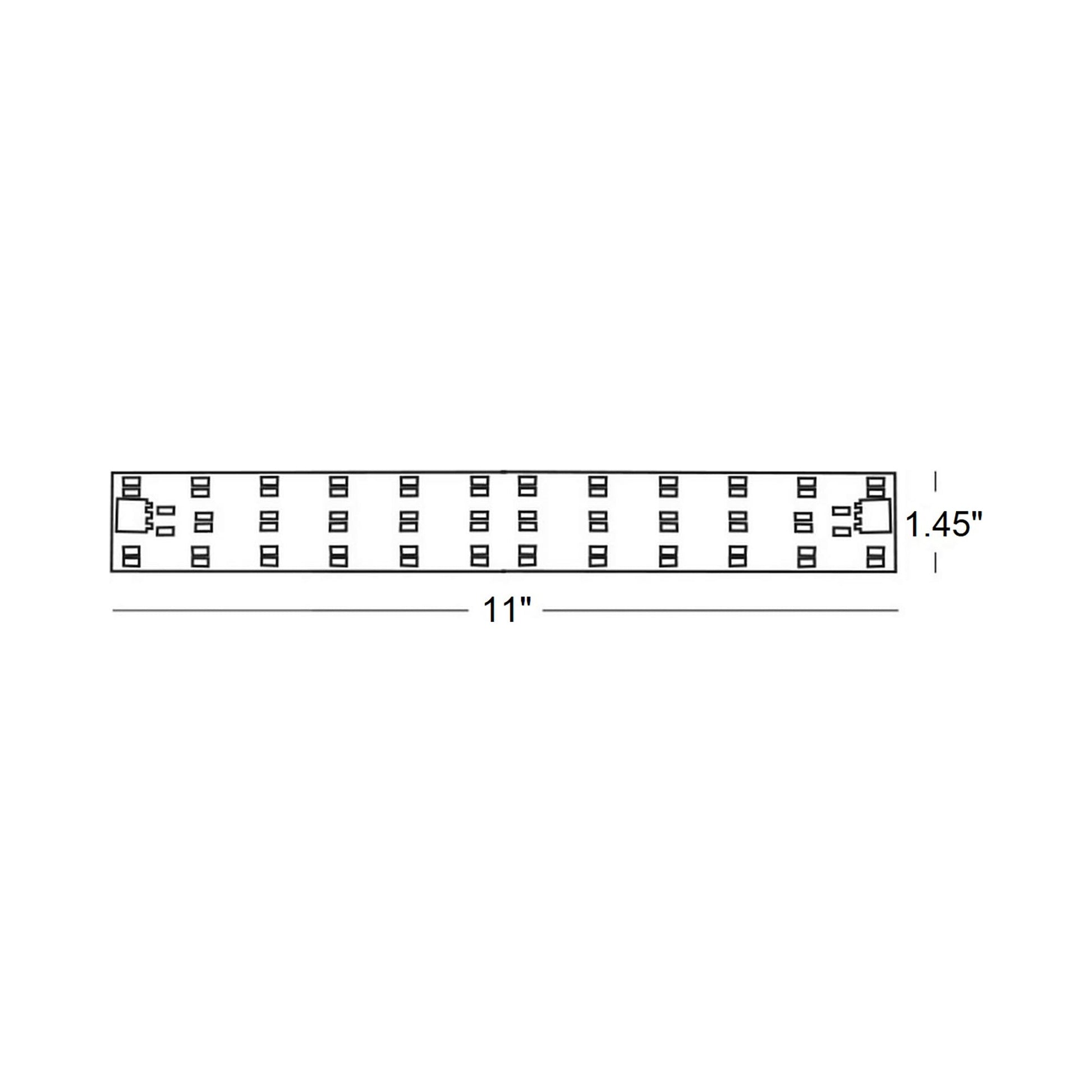 AFX Lighting RFKIT13 Linear LED Retrofit Kit - line drawing.