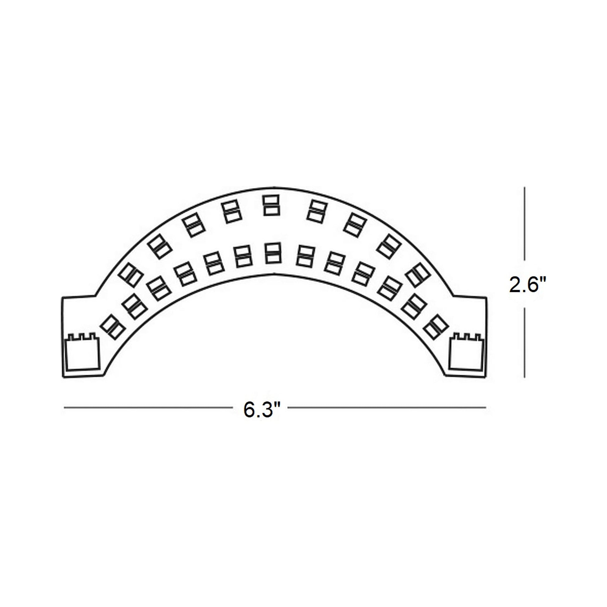 AFX Lighting RFKIT9 LED Ceiling Retrofit Kit - line drawing.