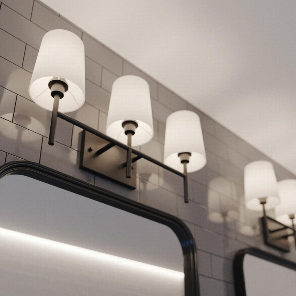 Rose Vanity Wall Light in bathroom.