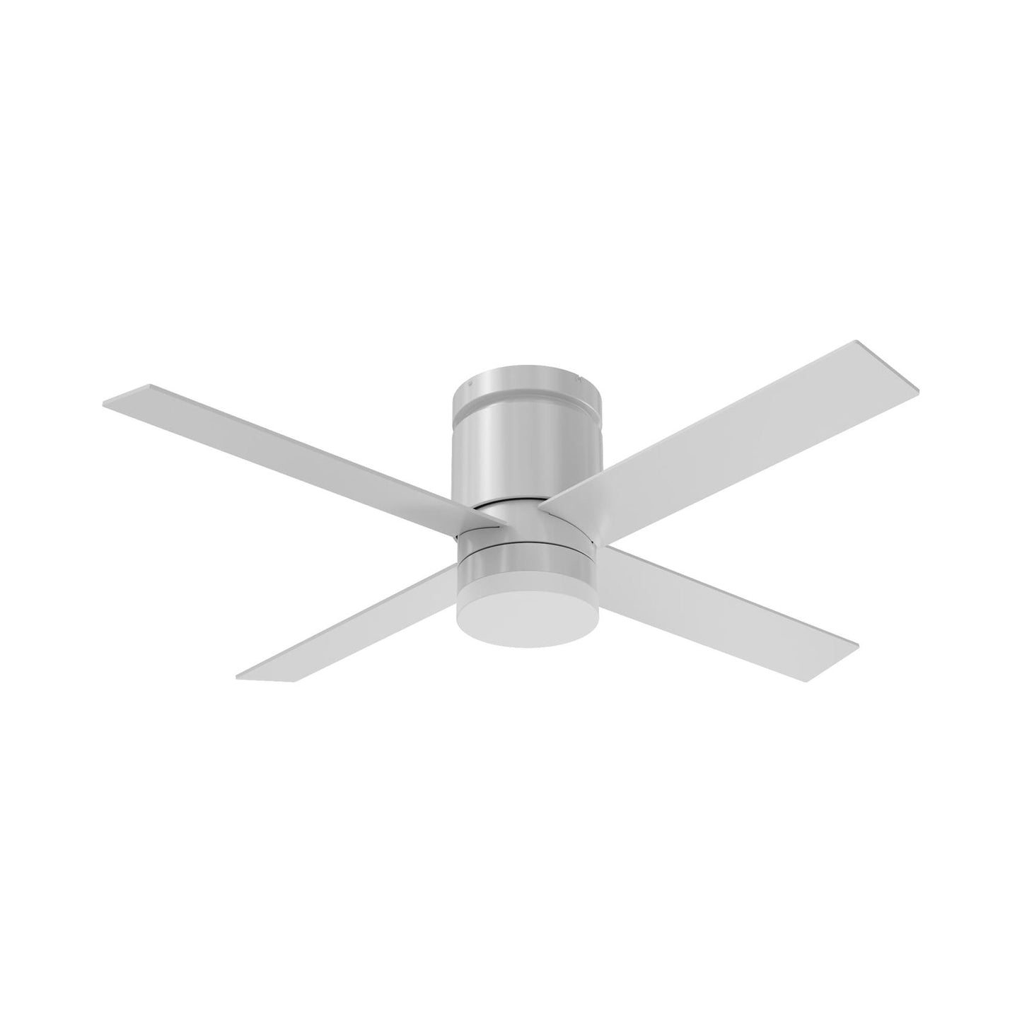 Ross LED Ceiling Fan in White.
