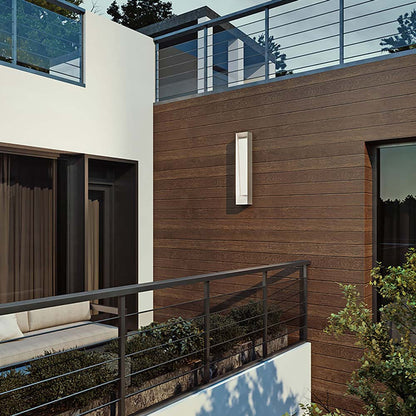 Rowan Outdoor LED Wall Light in Outside Area.
