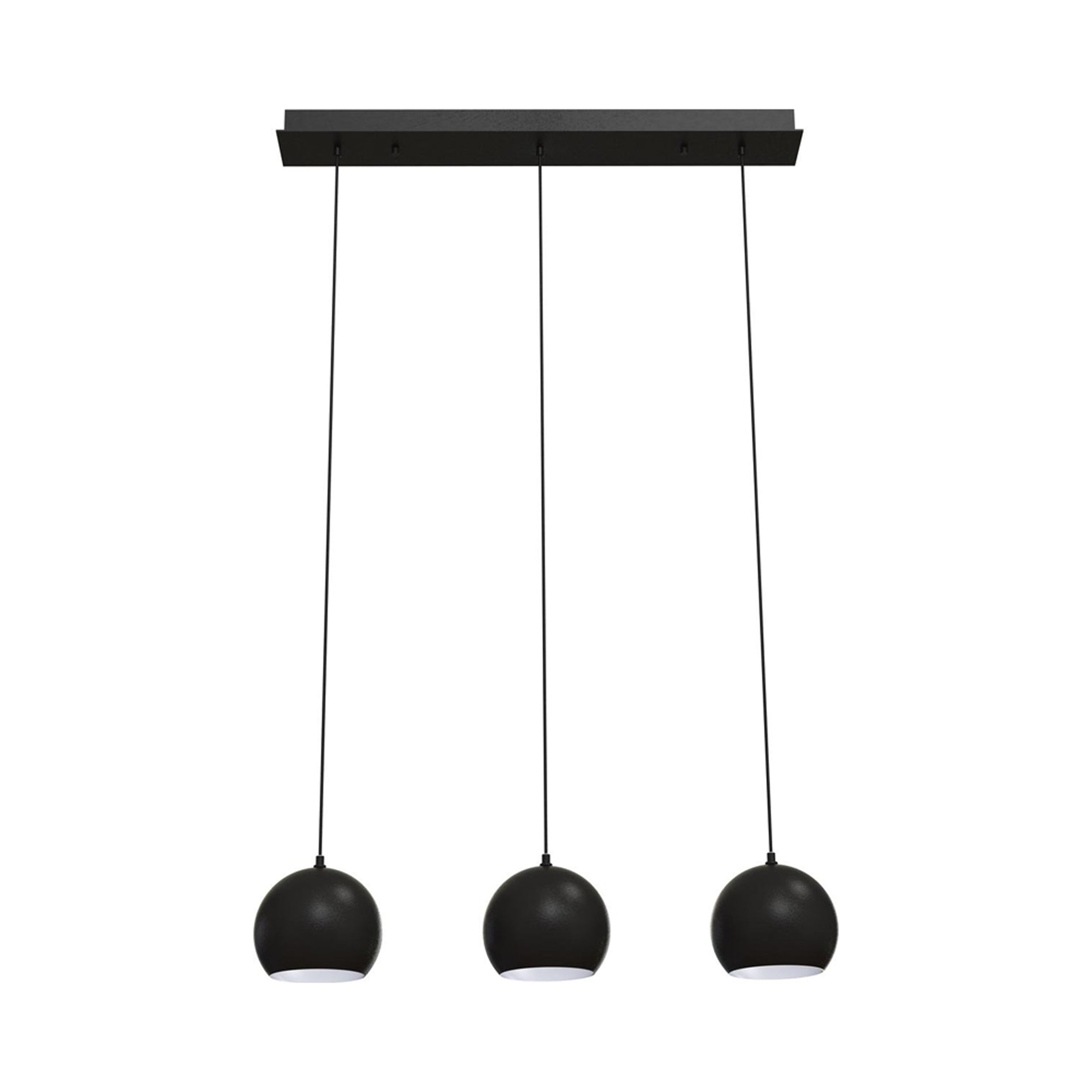 Roxy Linear Pendant Light in Black.