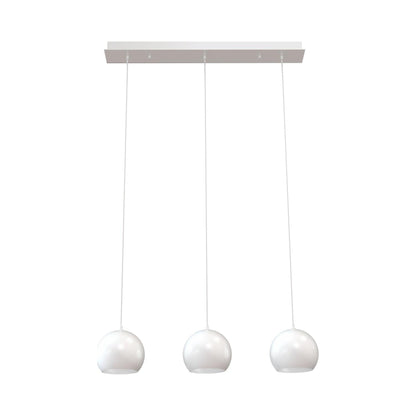 Roxy Linear Pendant Light in White.