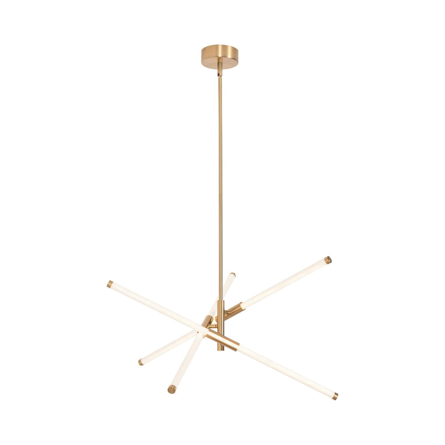 Rusnak LED Pendant Light in Satin Brass.