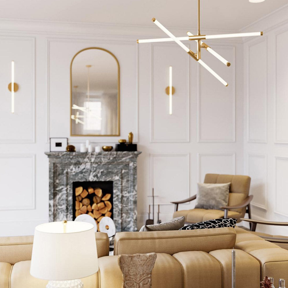 Rusnak LED Pendant Light in living room.