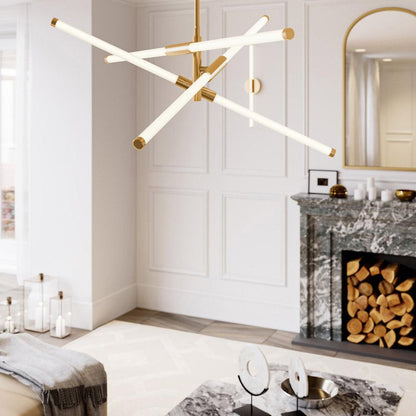 Rusnak LED Pendant Light in living room.