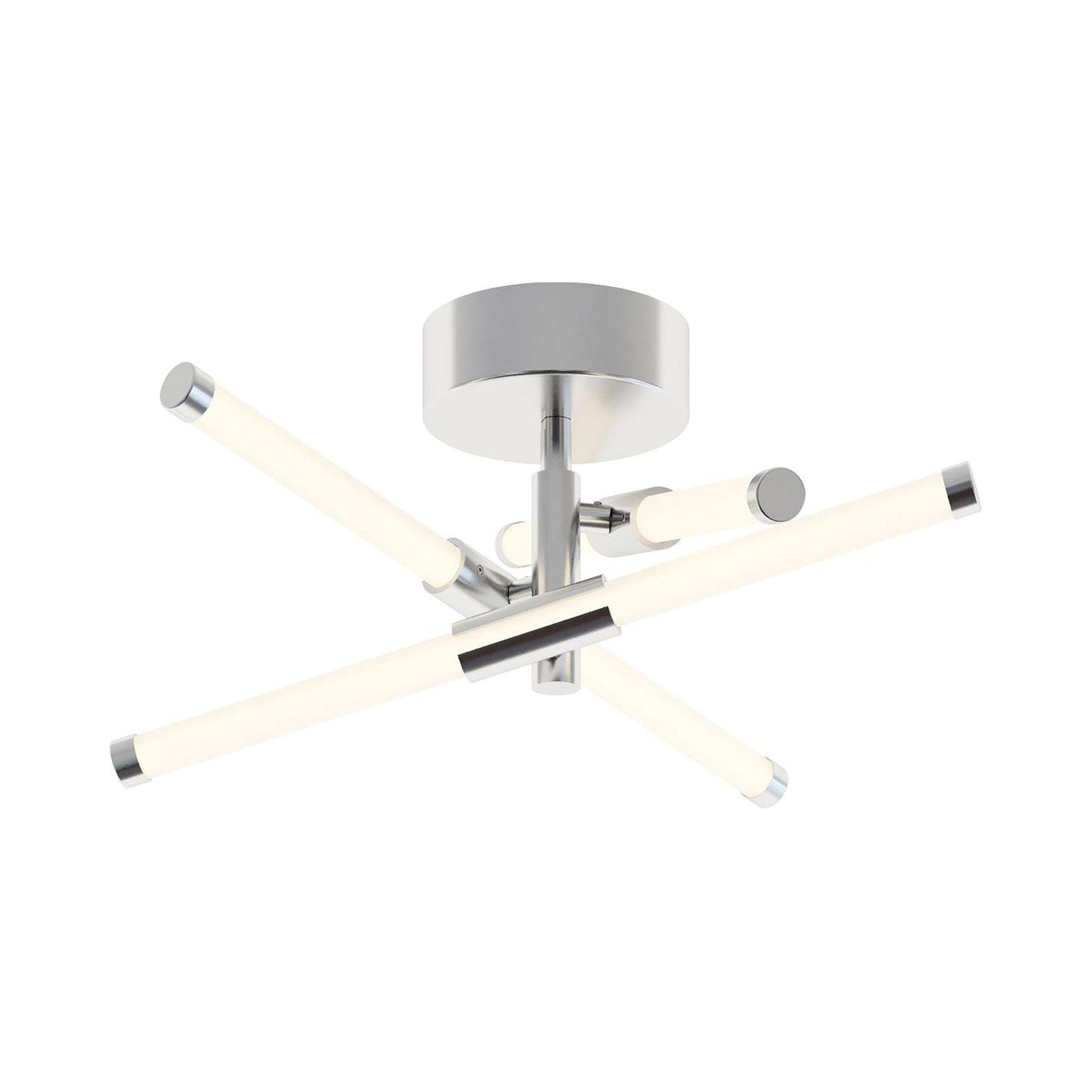 Rusnak LED Semi Flush Mount Ceiling Light in Polished Chrome.