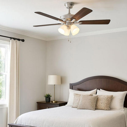 Sandberg Ceiling Fan in bedroom.