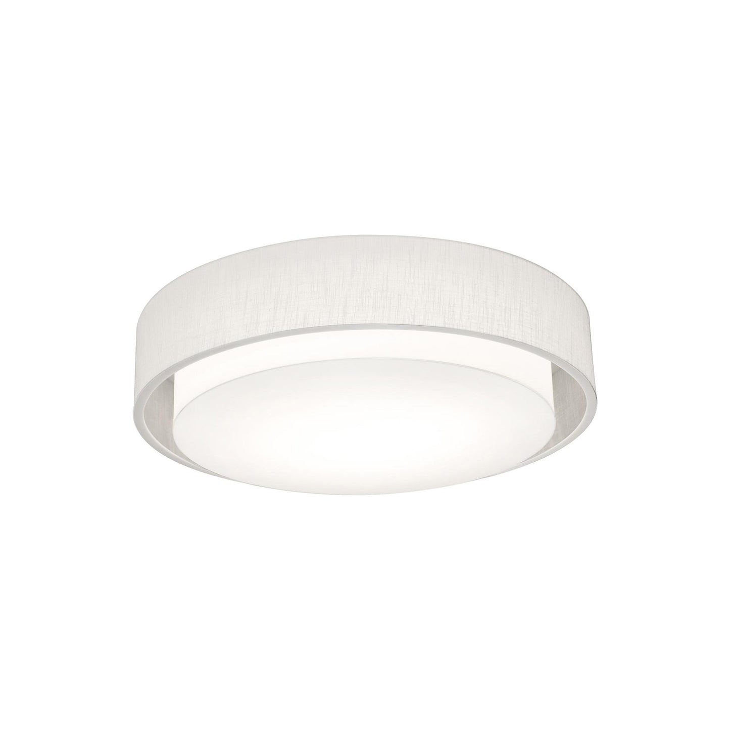 Sanibel Flush Mount Ceiling Light in Linen White (23.25-Inch).