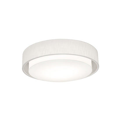 Sanibel Flush Mount Ceiling Light in Linen White (23.25-Inch).