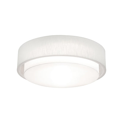 Sanibel Flush Mount Ceiling Light in Linen White (32-Inch).