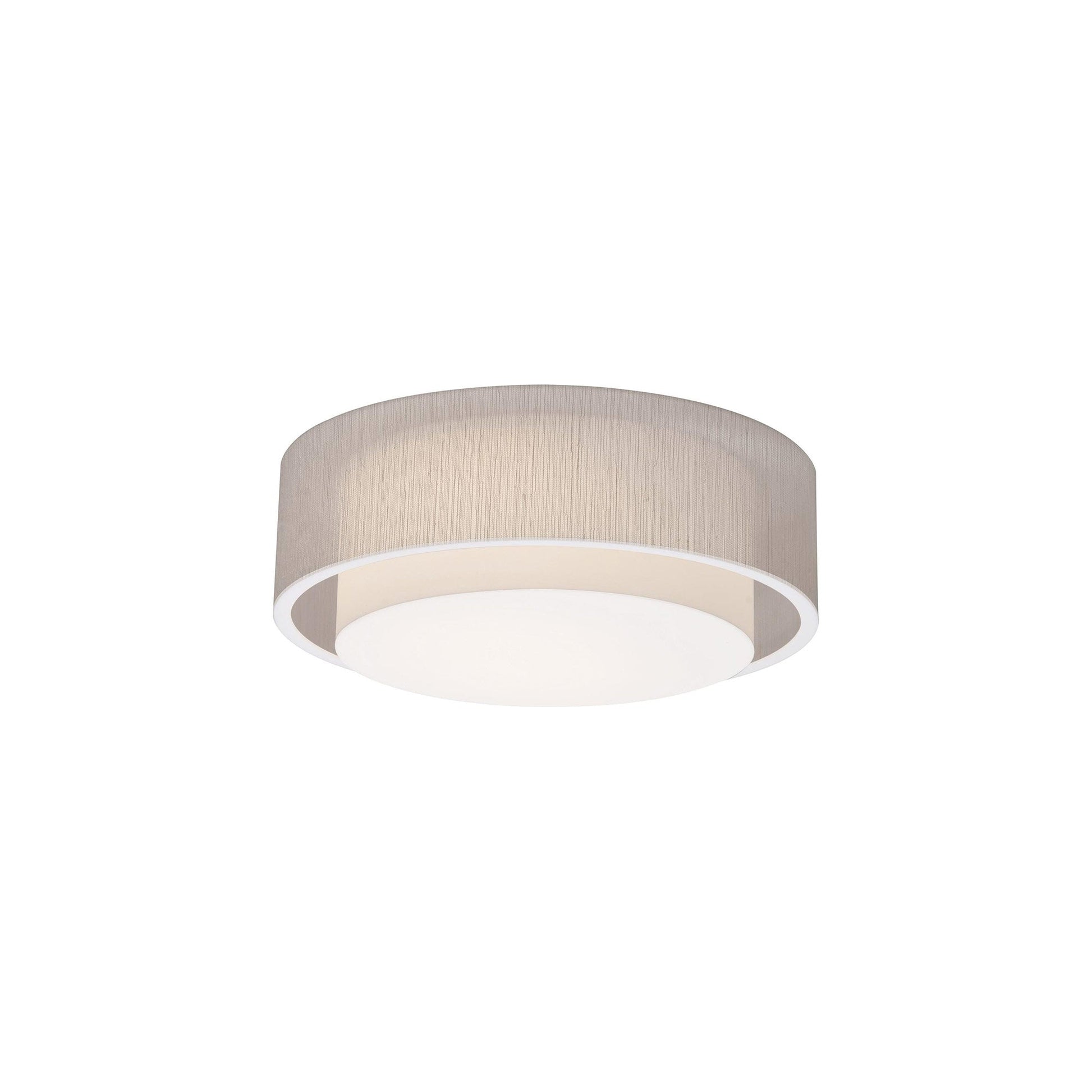 Sanibel LED Flush Mount Ceiling Light in Jute (16-Inch).