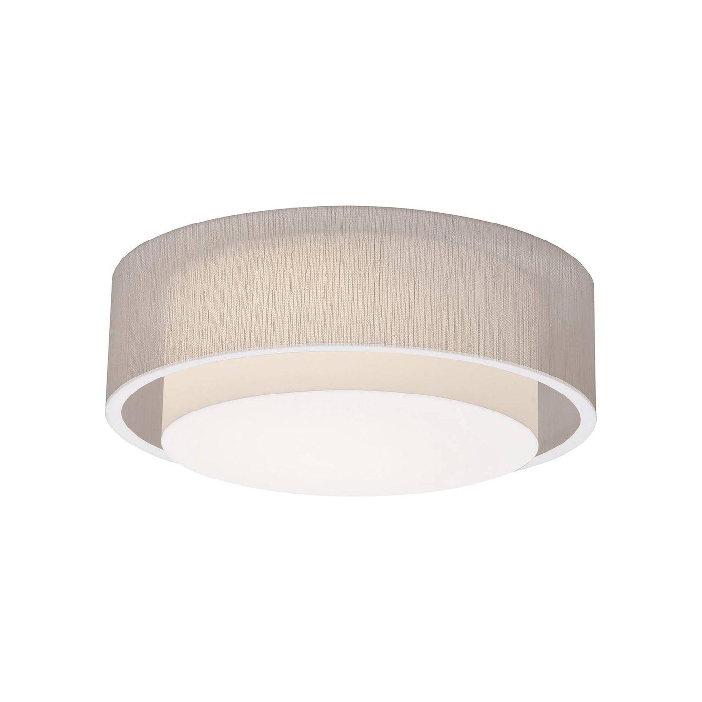 Sanibel LED Flush Mount Ceiling Light in Jute (23.25-Inch).