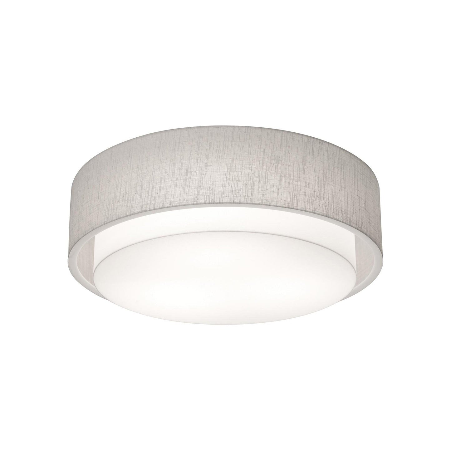 Sanibel LED Flush Mount Ceiling Light in Linen White (23.25-Inch).