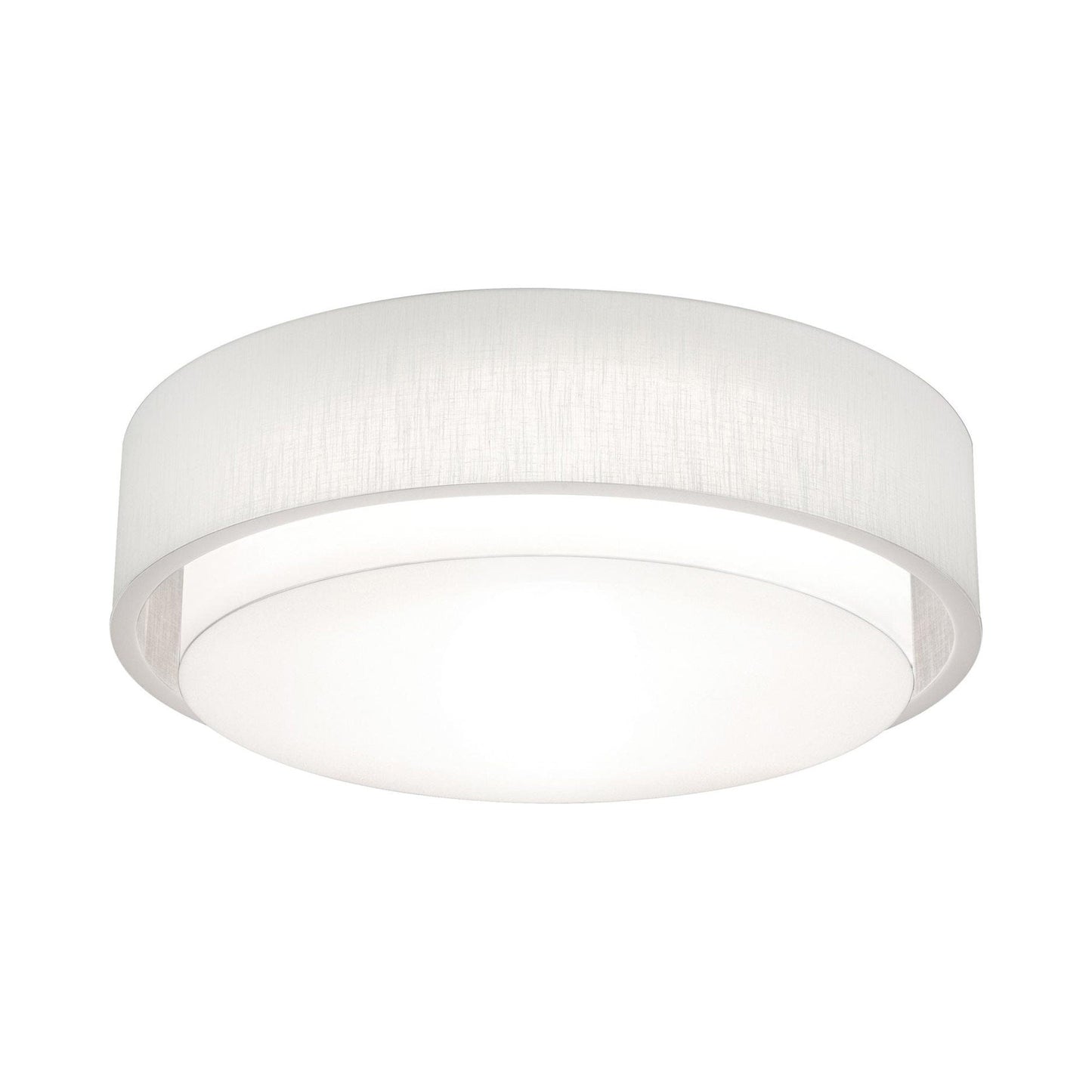 Sanibel LED Flush Mount Ceiling Light in Linen White (32-Inch).