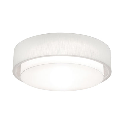 Sanibel LED Flush Mount Ceiling Light in Linen White (32-Inch).
