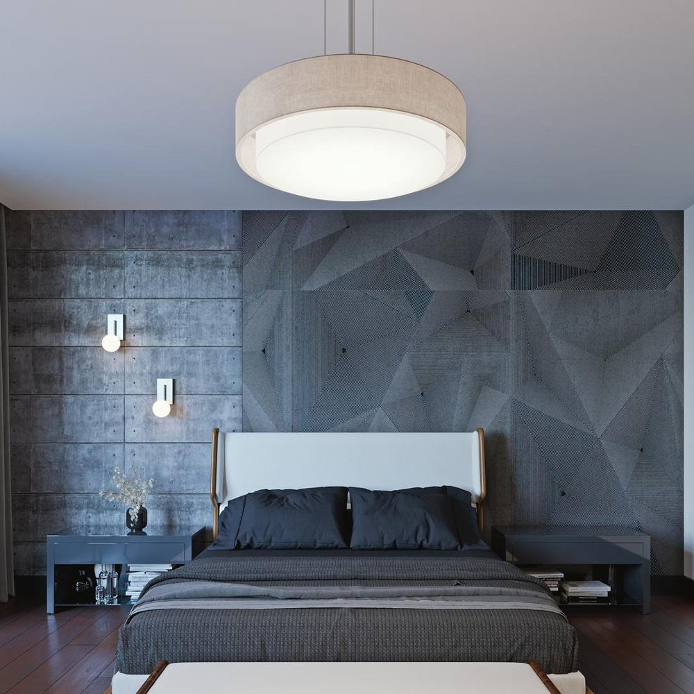 Sanibel LED Pendant Light in bedroom.