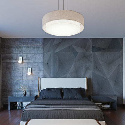 Sanibel LED Pendant Light in bedroom.