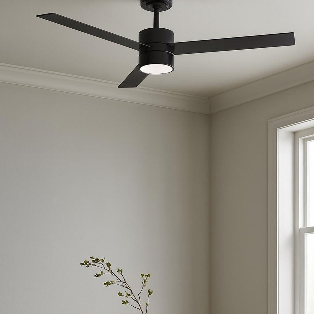 Santo LED Ceiling Fan in living room.