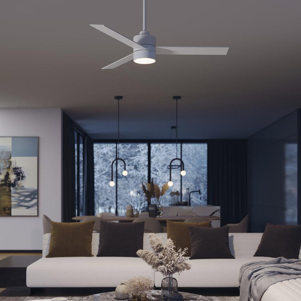 Santo LED Ceiling Fan in living room.