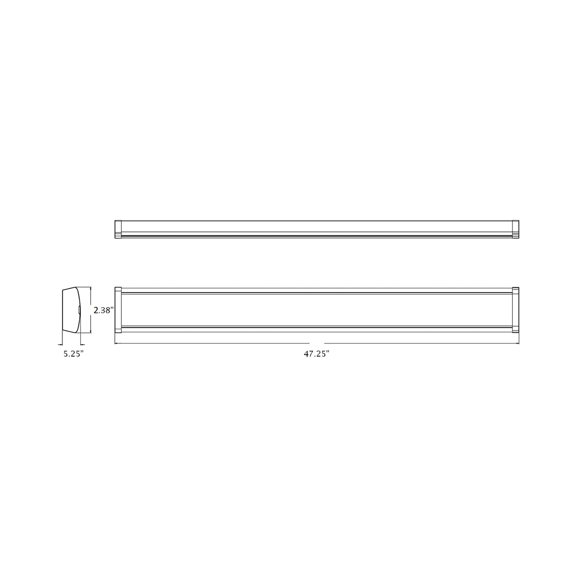 Shaw LED Strip Light - line drawing.