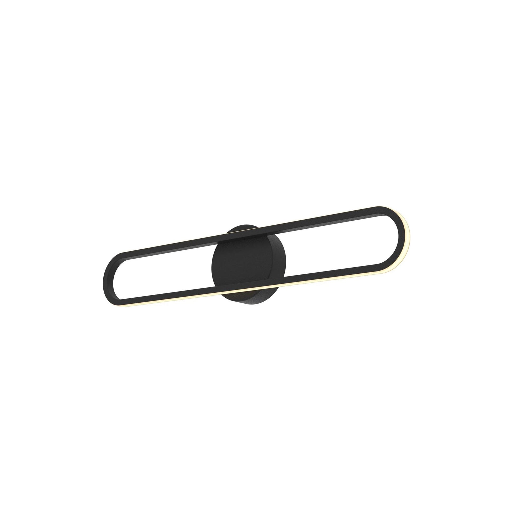 Sienna LED Bath Vanity Light in Black (22.75-Inch).