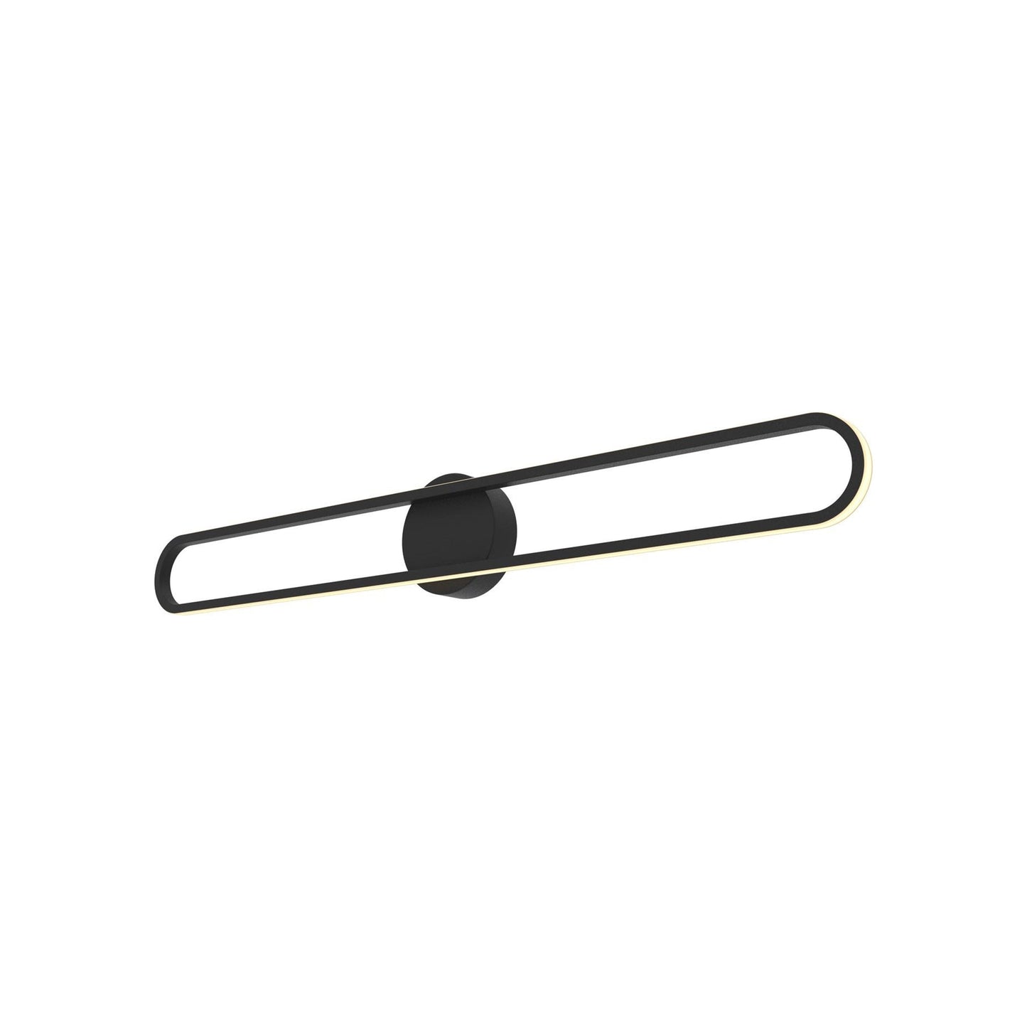 Sienna LED Bath Vanity Light in Black (34.5-Inch).